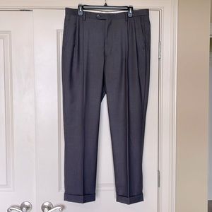 Daniel Cremieux Signature Collection men’s pleated pant w/cuff. 36x30 Gray